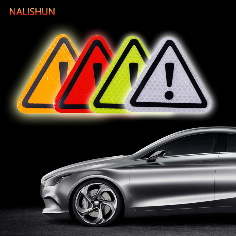 Треугольник предупреждающая Светоотражающая паста креативное тело логотип привлекательное предупреждение о хвосте начинающая стажировка внимание царапина окклюзия