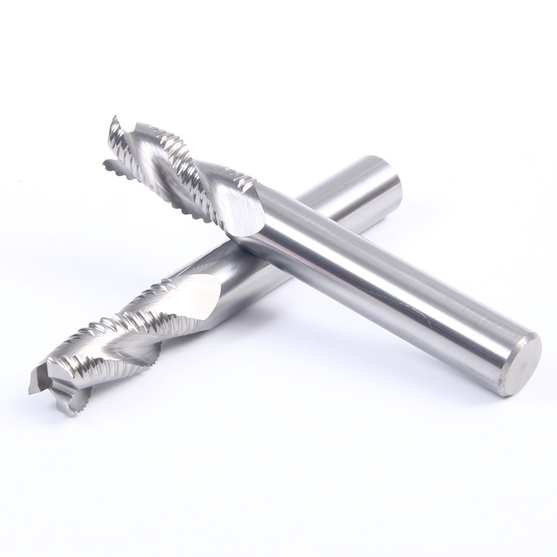 55 grados 3-hoja de aluminio áspero fresado cortador de aleación dura recubierto cuchillo corrugado CNC herramienta de fresado Fuente de la fábrica