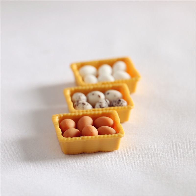 Dollhouse Dollhouse miniature food and play OB11 model shooting props life Set boxed egg combination