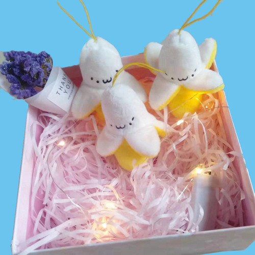 Wholesale Toy Stands Banana Peel Plush Keychain, Plush Banana Character Schoolbag and Phone Charms