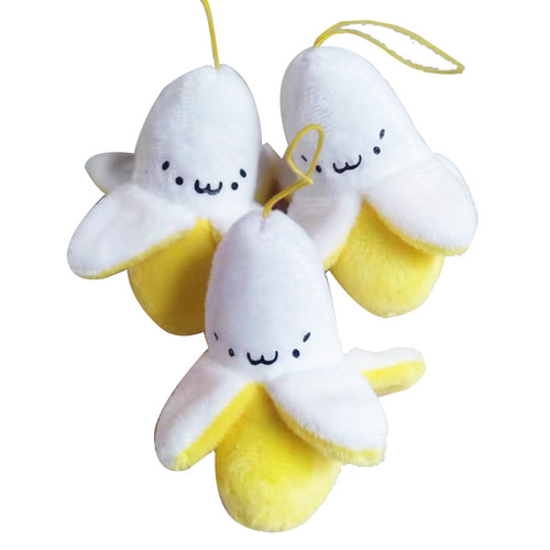 Wholesale Toy Stands Banana Peel Plush Keychain, Plush Banana Character Schoolbag and Phone Charms