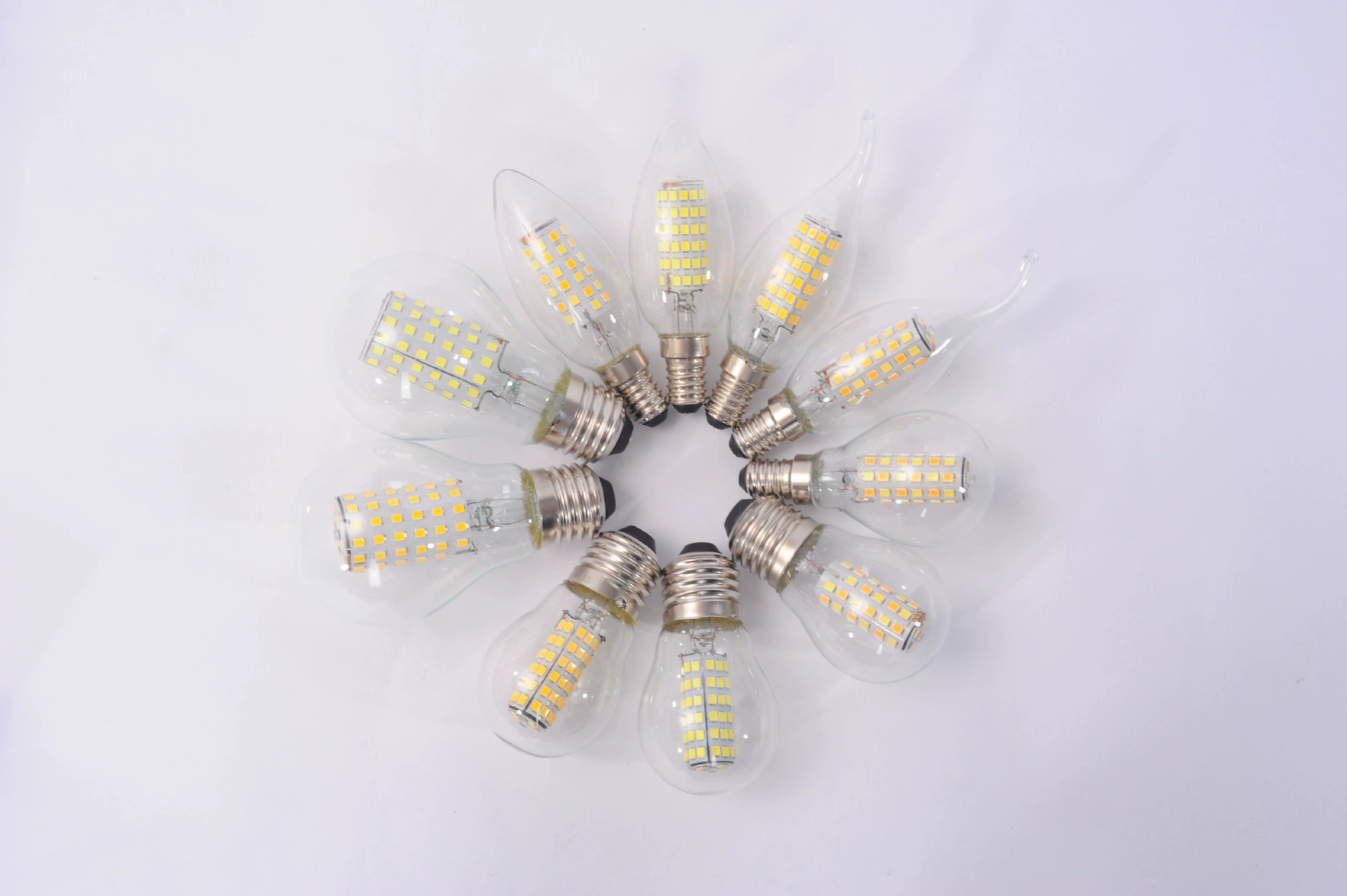  LED-стеклянная лампа, три цвета, 6012Вт, прямая продажа от фабрики