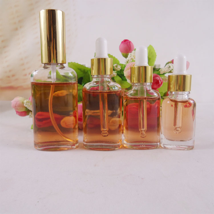 厂家直销新款玻璃精油分装瓶喷雾香水玻璃瓶玫瑰花精油瓶化妆品瓶
