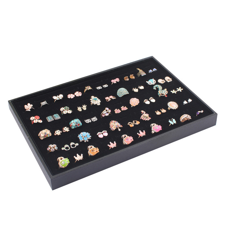 Jewelry Tray 100-Bit Ring Display Tray Storage Tray Street Stall Box Jewelry Display Box Jewelry Prop Shelf