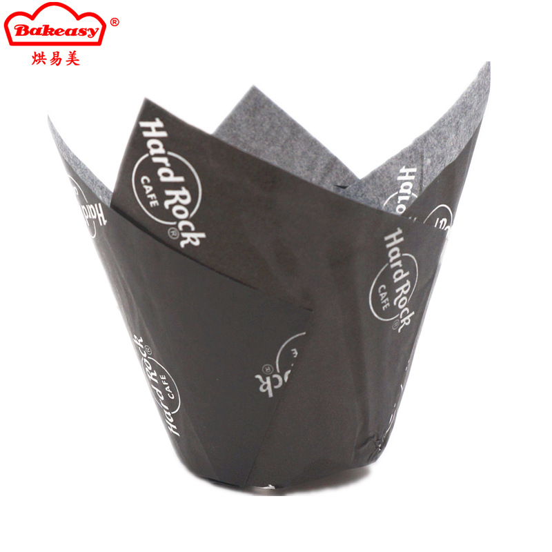 郁金香蛋糕纸杯 批发蛋糕纸托 食品级防油耐高温马芬纸杯火焰杯
