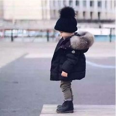 Kids' Fashion Outwear Cotton Coats—New European & American Style, Thickened Design for Toddlers and Children, with Big Fur Collars—Boys' and Girls' Cotton Jackets and Coats