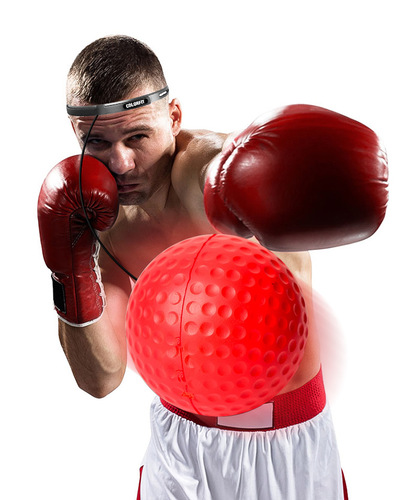 Head-mounted boxing speed ball, boxing reaction training ball, PU foam home boxing equipment, reflective magic ball