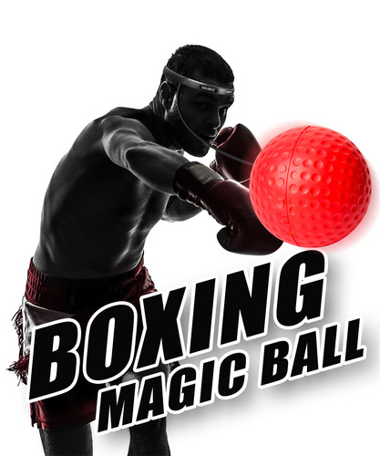Head-mounted boxing speed ball, boxing reaction training ball, PU foam home boxing equipment, reflective magic ball