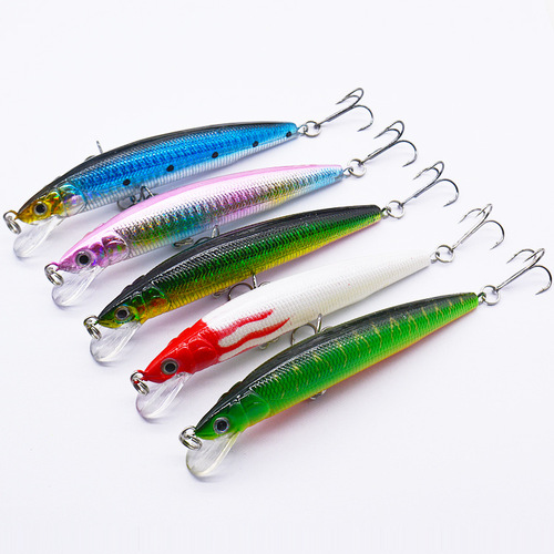 18g/12cm Sea Bass Killer Minnow Bionic Freshwater Seawater Lure Bait Fishing Bait Hard Bait Fishing Gear Wholesale