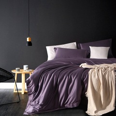 2024新款100支匹馬棉純色四件套透氣款 床上用品四件套