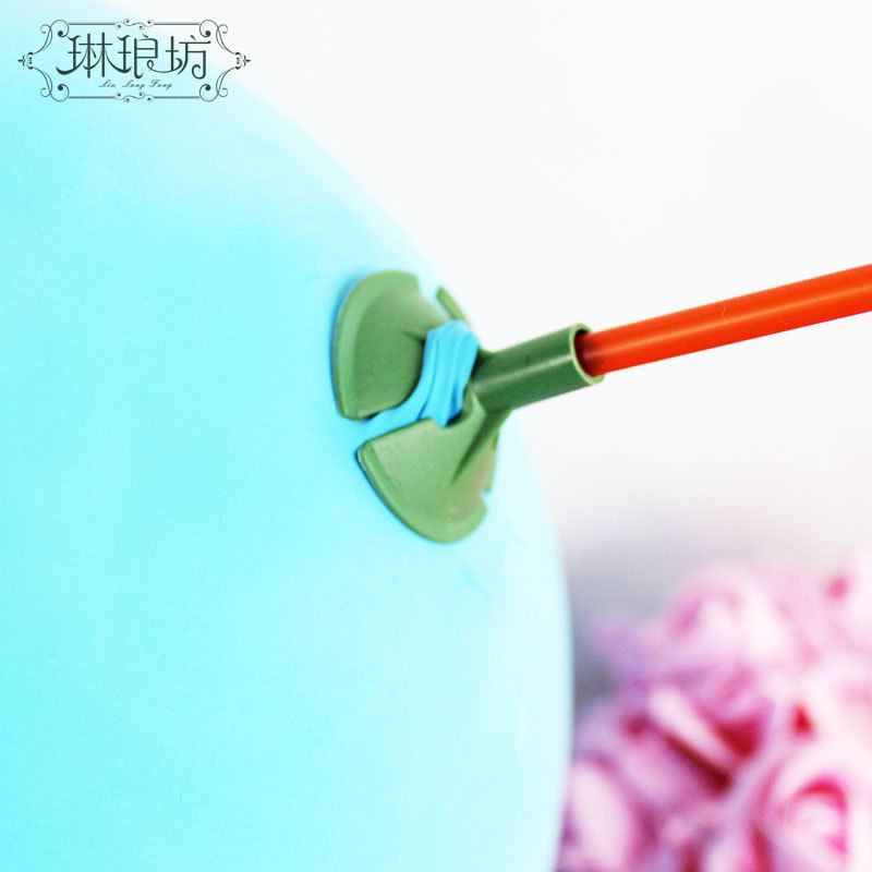 Barra de soporte de globo de color blanco 40-43cm barra larga endurecida ramo embalaje soporte varilla PVC opaco 100 sets/paquete