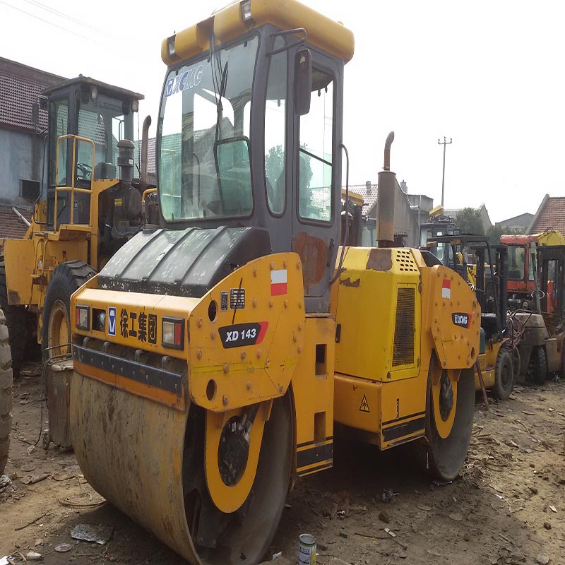 转让二手徐工 洛阳12吨 14吨双钢轮振动压路机 质保一年