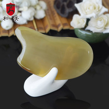 厂家直销现货和美薄款出痧快牛角刮痧板多功能美容工具牛角刮痧器