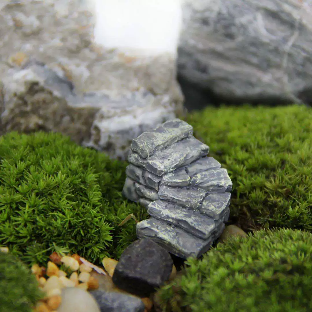 Каменная ступень Steps Polynuts лестница Starts Stairs Motor Micro Landscape Землеписец Resin Crafts Swing