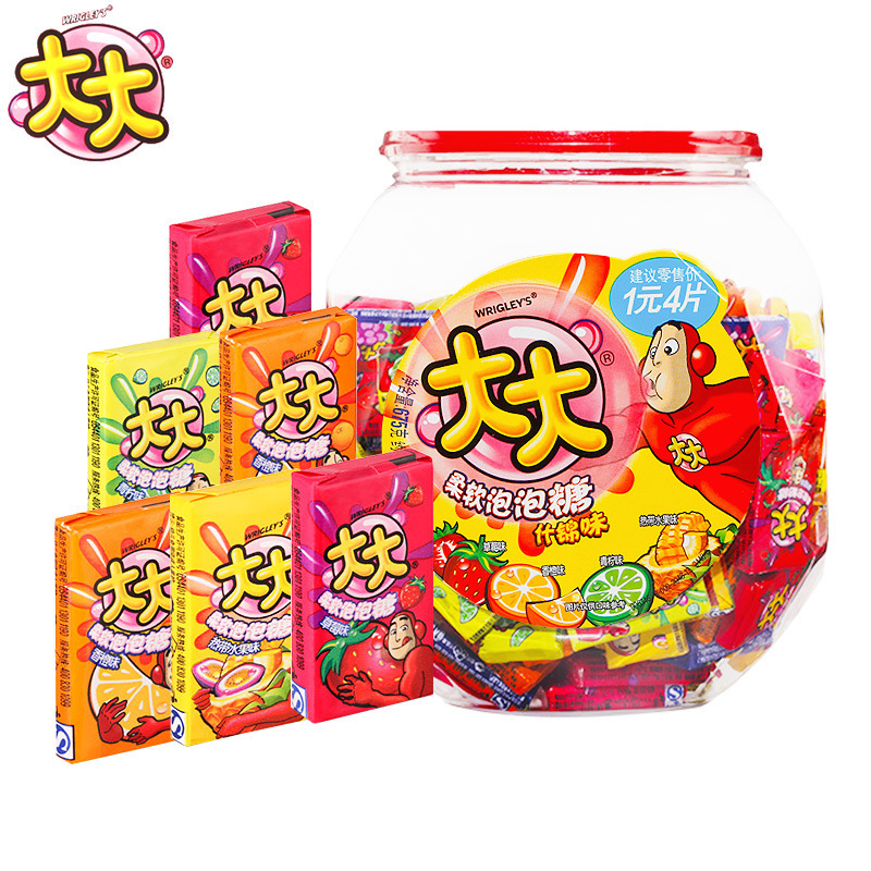 Arrow big bubble Candy about 150 pieces of chewing gum assorted fruit candy bubble candy soft candy supermarket snack wholesale Arrow big bubble Candy about 150 pieces of chewing gum assorted fruit candy bubble candy soft candy supermarket snack wholesale