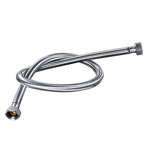 304 stainless steel water inlet hose metal braided thickened copper head hot and cold water pipe toilet water heater connecting pipe 4 points