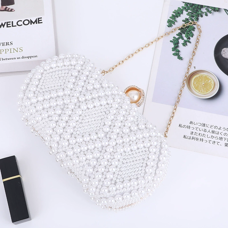 Цепочка из жемчуга на цепочке, сумка через плечо, элегантная одно-ручная сумка, сумка для продуктов, для импорта, Amazon