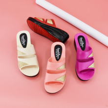 高跟塑料拖鞋女夏外穿时尚ins潮家用室内凉拖女百搭厚底2025新款