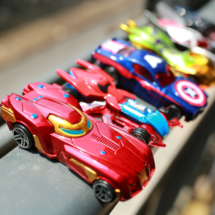 New alloy toy car cross-border tremolo hot sale American hero simulation alloy car model factory wholesale