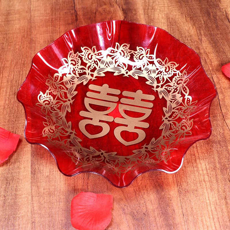 Large Happy Character Fruit Plate Red Wedding Creative Wedding Fruit Plate Round Plastic Happy Character Candy Plate Wedding Large Happy Character Fruit Plate Red Wedding Creative Wedding Fruit Plate Round Plastic Happy Character Candy Plate Wedding