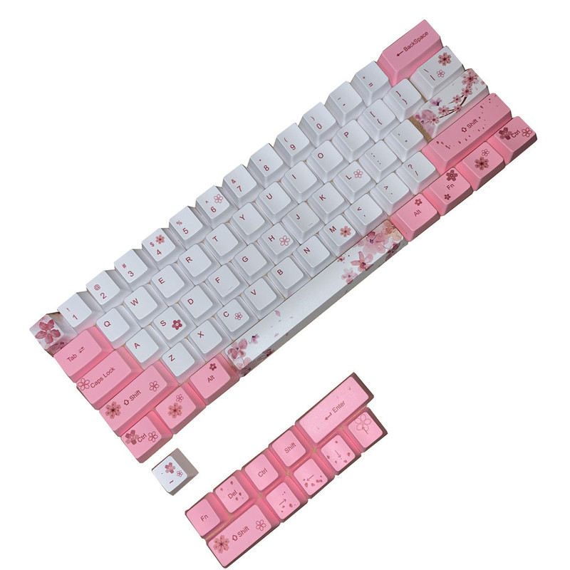 Racing Pbt Sublimation Keycap Compatible: Gh60 Gk61 Gk64 Annie Rk61 Customized 60