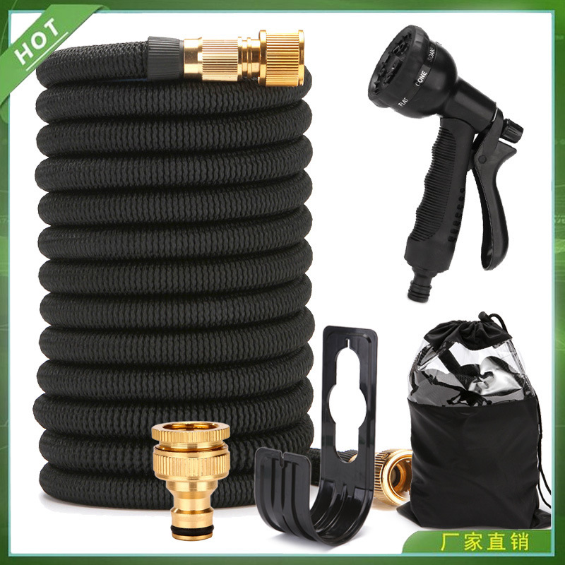 Garden plastic high pressure car wash water gun magic automatic telescopic hose garden watering hose cross border