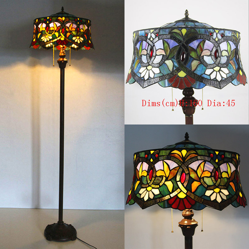 Huijing Tiffany Lamp Retro Floor Lamp for Bedroom and Living Room Modern Cross-Border Supply Floor-Standing Lighting Fixture Huijing Tiffany Lamp Retro Floor Lamp for Bedroom and Living Room Modern Cross-Border Supply Floor-Standing Lighting Fixture