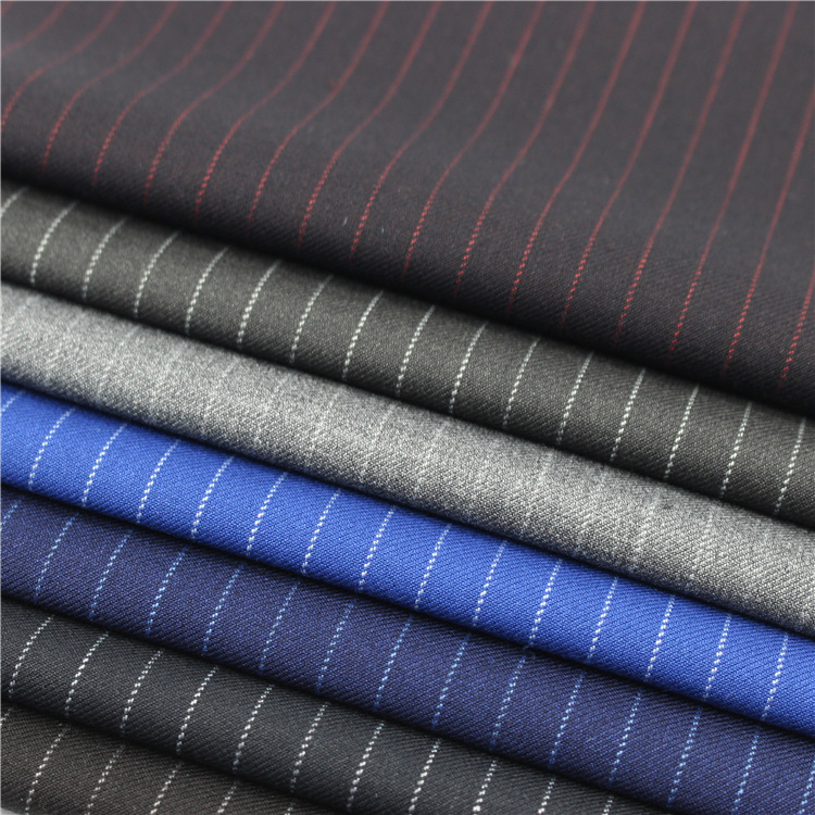 TR条纹布料 精品梭织面料 西装条纹服装面料