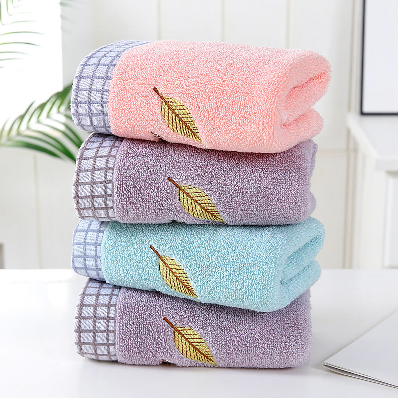 Jacquard Cotton 34*75 Leaf Embroider Thickeneded Adult Large Towel 32 Strands Gift Sports Daily Towel Wholesale Jacquard Cotton 34*75 Leaf Embroider Thickeneded Adult Large Towel 32 Strands Gift Sports Daily Towel Wholesale