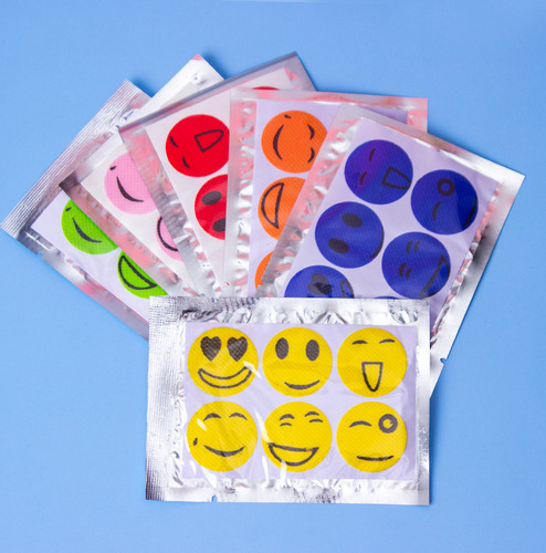 [Summer] Six-pack of cartoon smiling face mosquito repellent patches Korean mosquito repellent patches wholesale mosquito repellent buckle anti-mosquito patches 6 patches