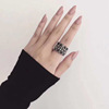 Retro one size ring, Japanese and Korean, simple and elegant design, on index finger, internet celebrity