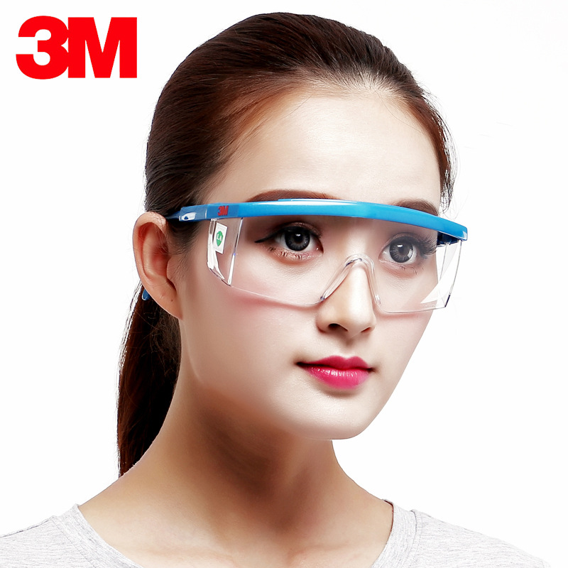 3M1711经济款防尘护目镜骑行防冲击打磨防酸碱眼罩劳保防护镜批发