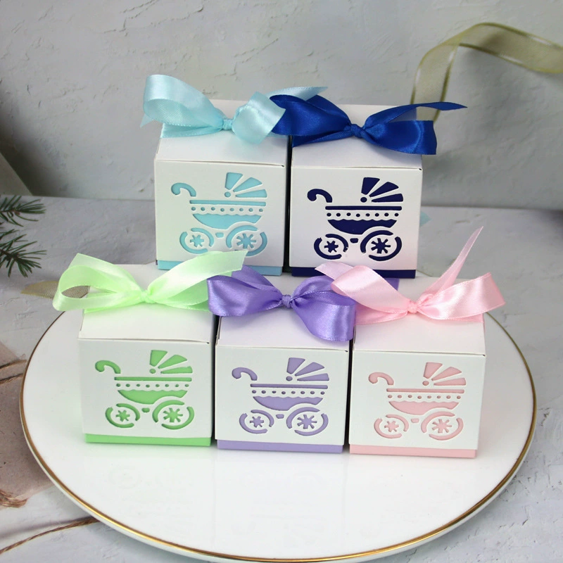 Новая коробка конфет автомобиля BB выдолбленная коробка подарка полной Луны младенца упаковывая многоцветная Опционная