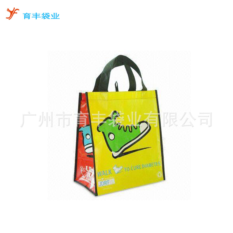 广州无纺布袋厂家复膜无纺布袋子120g覆膜不织布广告袋手提袋