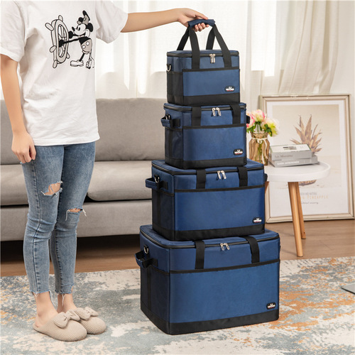 Cross-border special supply large-capacity insulated box, thickened insulated bag, waterproof picnic bag, outdoor ice bag, meal delivery take-out box