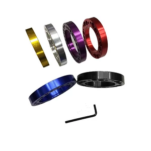 Car modified steering wheel ultra-thin all-aluminum pad height device 12.5mm pad height connecting seat color thickness