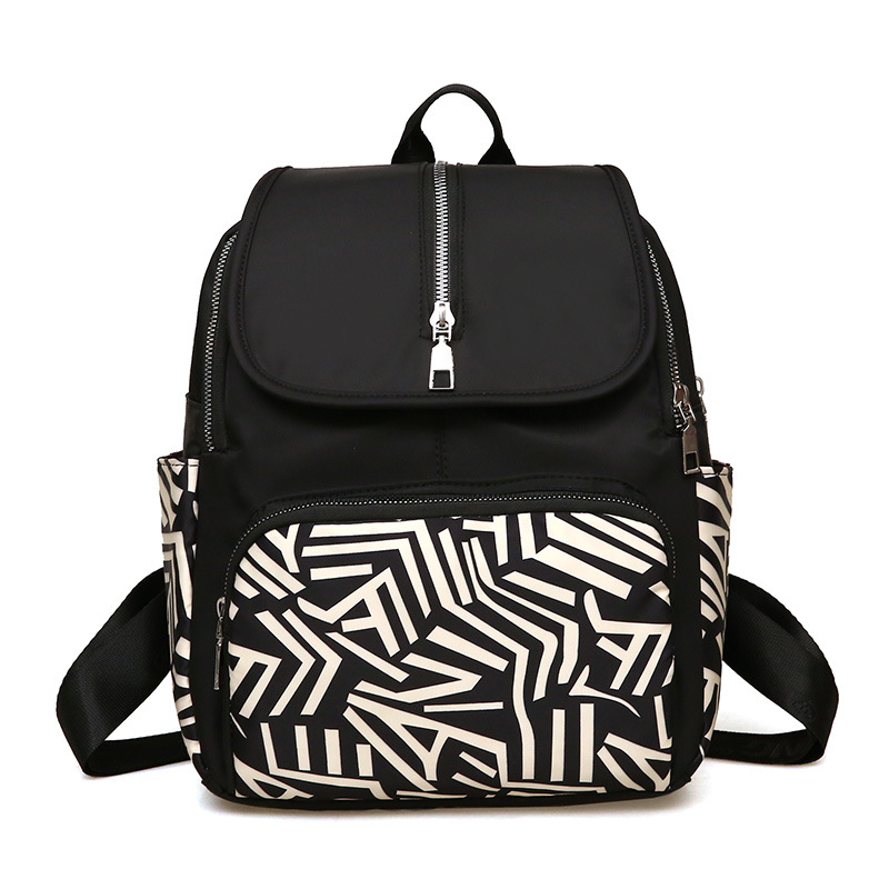 Estilo étnico chino de moda patrón impreso mochila de las mujeres de tela Oxford viaje de ocio ligero de gran capacidad mochila