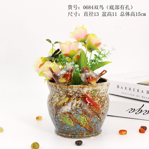 Modern Nordic home ceramic animal succulent flowerpot creative simple desktop window display crafts storage small ornaments