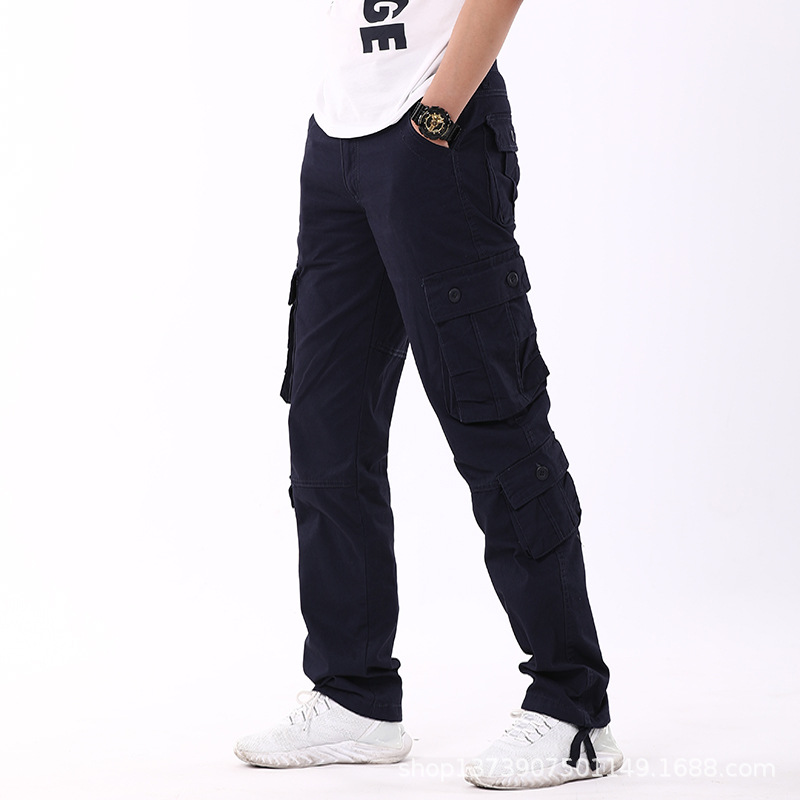 Suministro directo de fábrica de pantalones casuales de primavera y otoño de 2025 para hombres, pantalones de bolsillo múltiples para hombres, pantalones casuales para hombres con bolsillos múltiples, los hombres pueden vender al por mayor