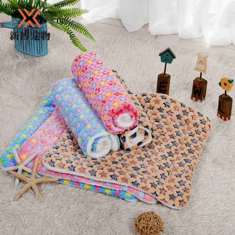 狗窝垫子 猫窝加厚棉垫 保暖毛毯珊瑚绒宠物坐垫宠物垫子空调垫