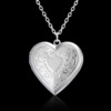 Fashionable photo frame heart shaped, pendant, necklace, European style, new collection, wholesale