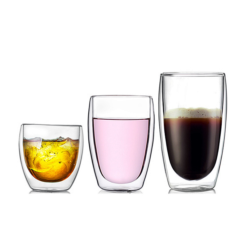 Double-layer glass high temperature resistant coffee cup printed…