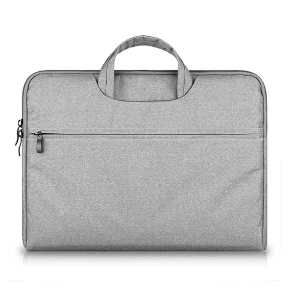 Grey Oxford Cloth Portable Shockproof Storage Computer Handbag Simple Fashion Handle Business Computer Bag