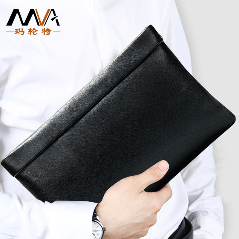 Men's Clutch Bag, High-End Large-Capacity Genuine Leather Clutch Bag, Casual Trendy Luxury Clutch Bag, Men's First-Layer Cowhide