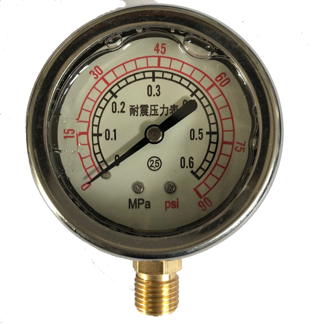 YN60耐震压力表 油压表 水压表  夜光表  0.6mpa