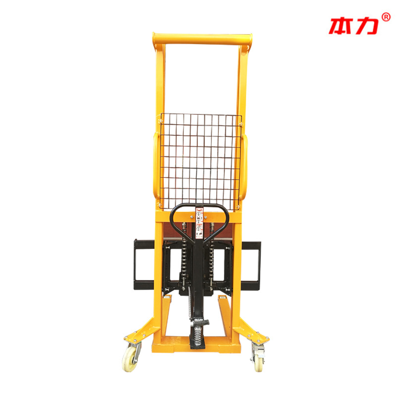 【堆高车】嘉兴本力手动堆高车液压升高车 装卸车叉车2吨手动