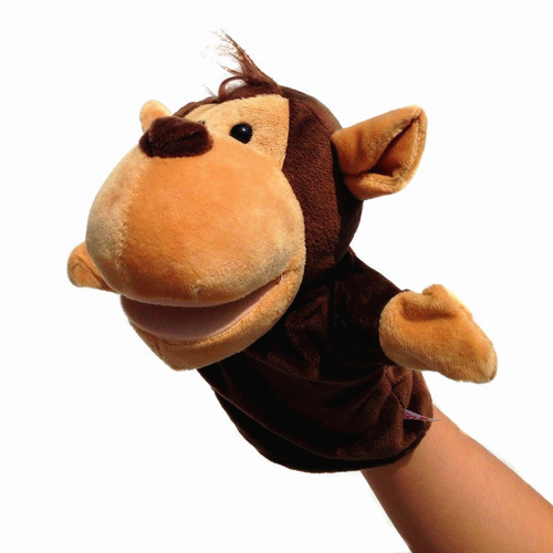 Animal hand puppet gloves, mouth-moving plush toys, ventriloquism comfort hand puppets, children's early education kindergarten storytelling