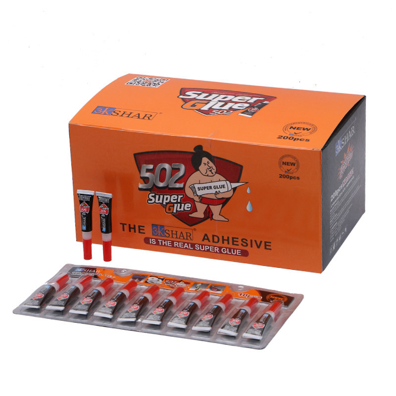 热销批发瞬间强力快干胶502胶水粘塑料橡胶陶瓷皮革迷你装1g胶水