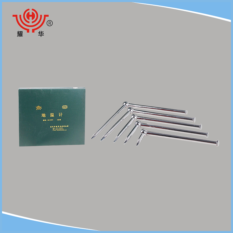 角形温度计-30+50℃ 测量土壤地表温度地温计 精装角型玻璃温度计