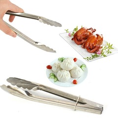Stainless steel outdoor barbecue tongs bread tongs self-service food tongs multi-purpose food tongs factory wholesale
